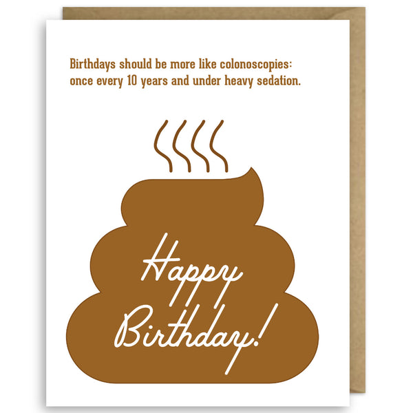 SECOND STORY CARDS: BIRTHDAYS & COLONOSCOPIES CARD – Second Story Cards